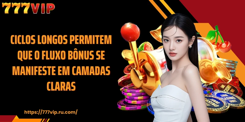 Ciclos longos permitem que o fluxo bônus se manifeste em camadas claras